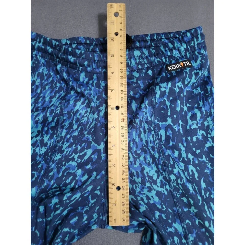 Kerrits Knee Patch Performance Tight Equestrian Pants Topaz Brushstroke Girls XL